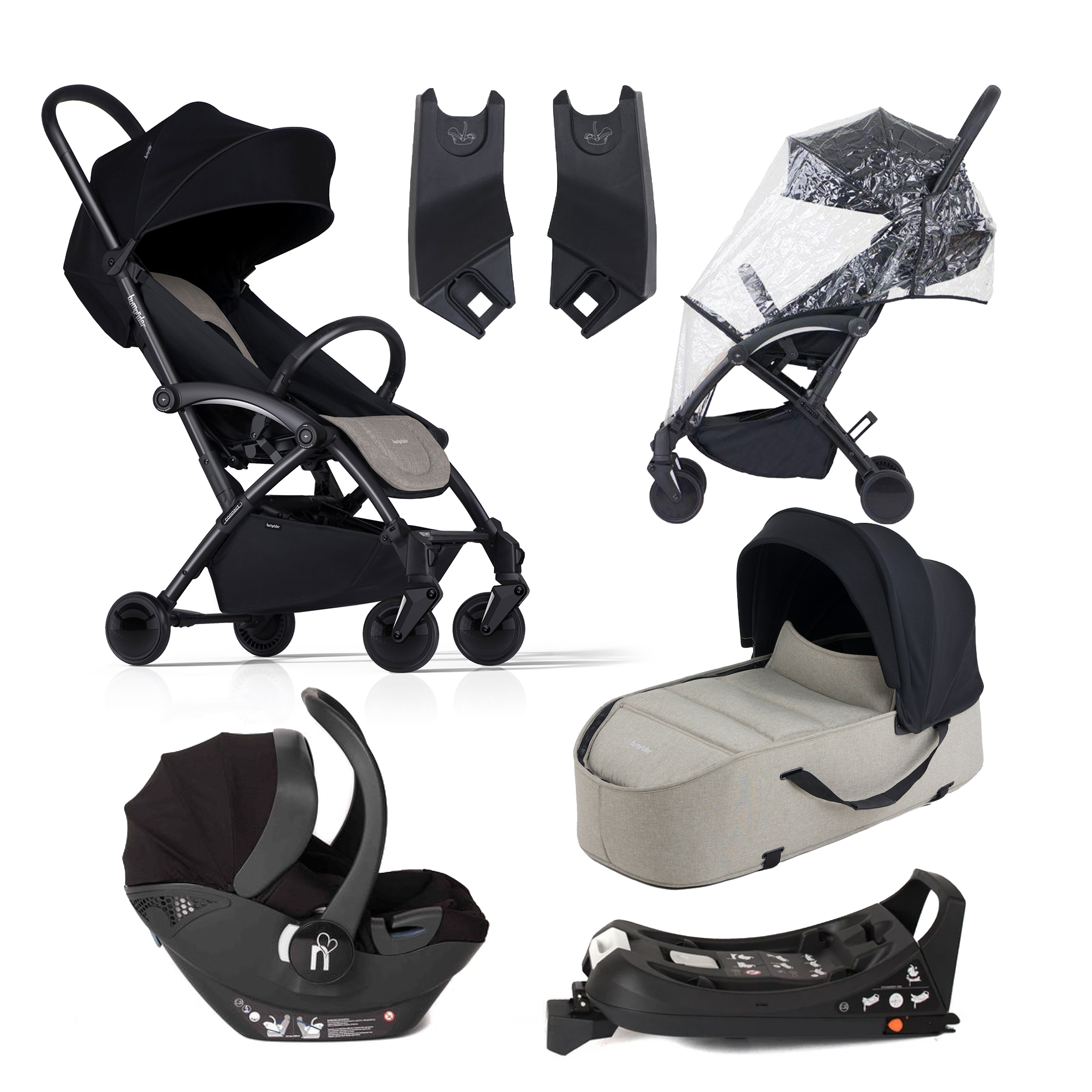 38 off on 6in1 Stroller, Carry Cot, Car Seat and Rain Cover Bundle