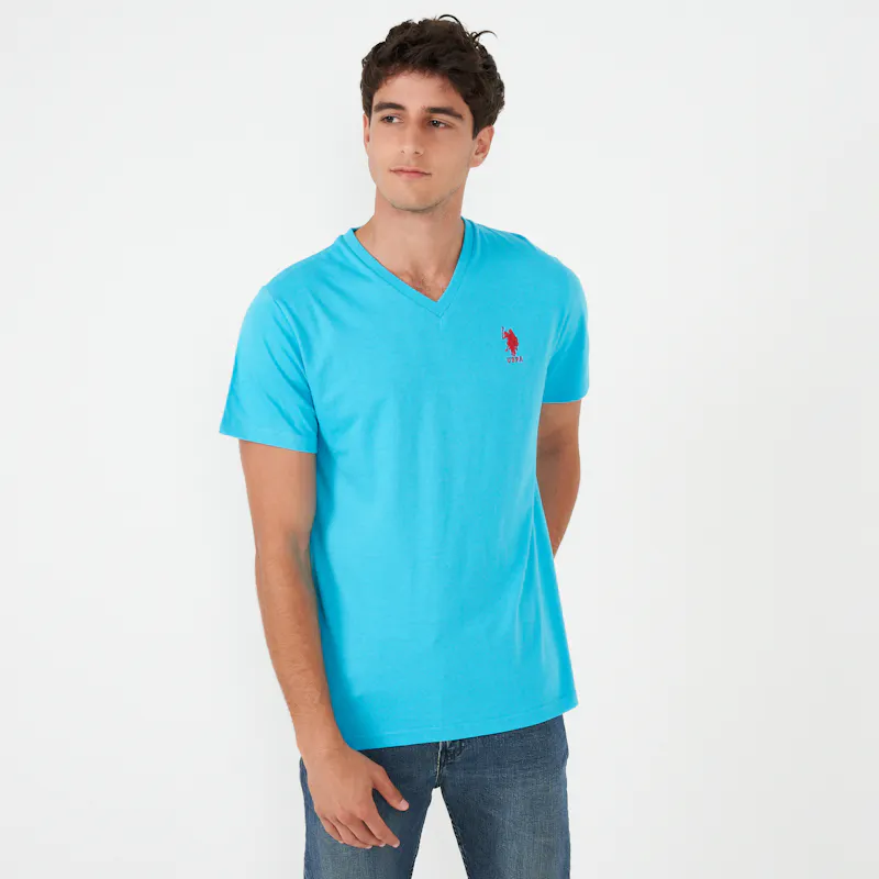 43% off on Men's 100% Cotton V-Neck T-Shirt | OneDayOnly