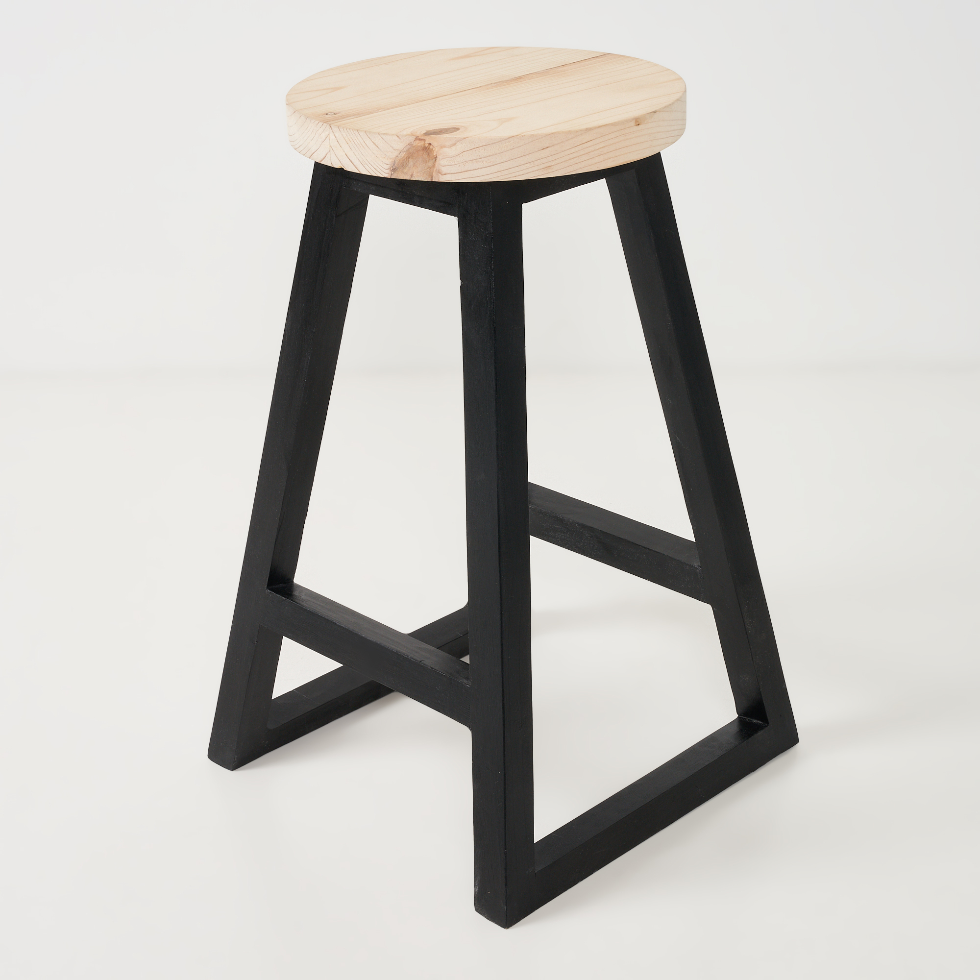 plain wooden bar stools