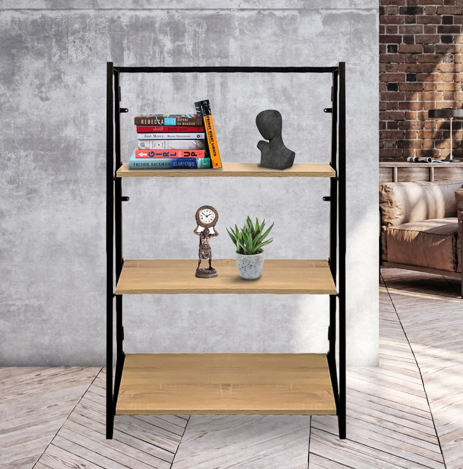 27 Off On Folding Shelf Unit With Metal Frame OneDayOnly   1643887804.8974 