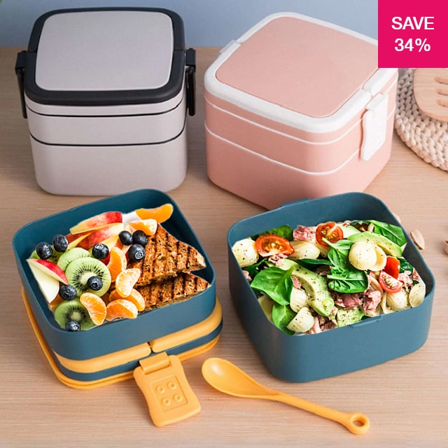 34% off on On The Go Double-Layer Lunchbox | OneDayOnly 34% off on On The Go Double-Layer Lunchbox | OneDayOnly