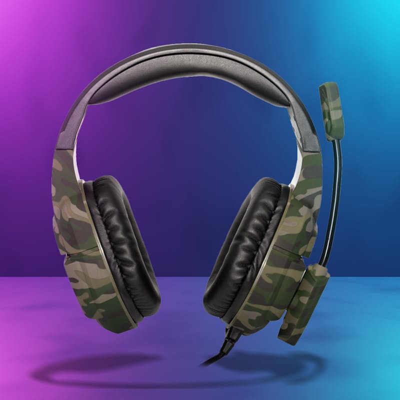 Camo Gaming Headset with Mic