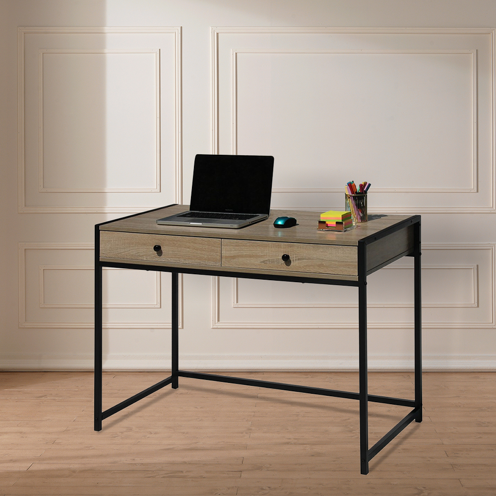 iron office table with drawers