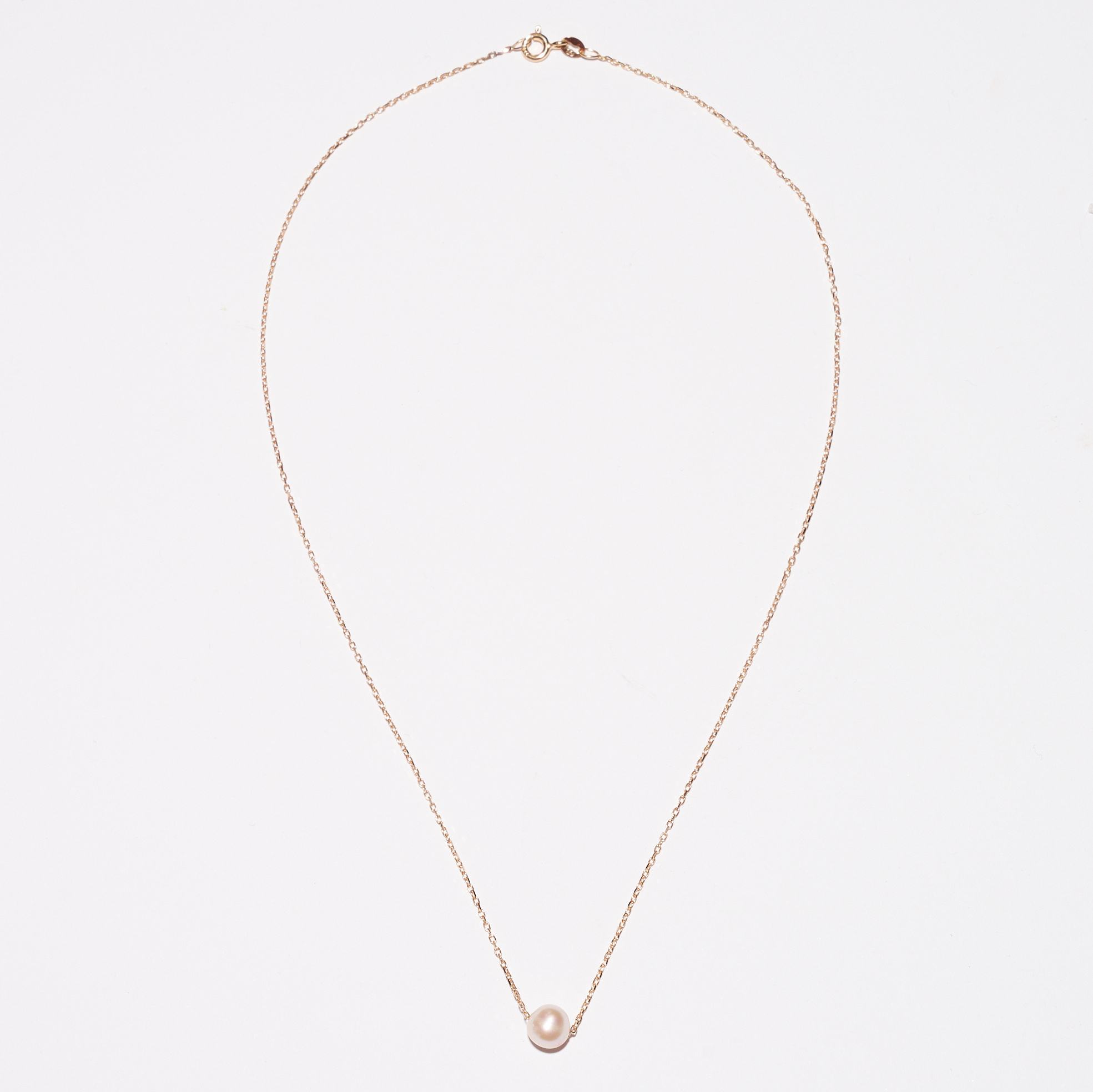 Yellow Gold & White Pearl