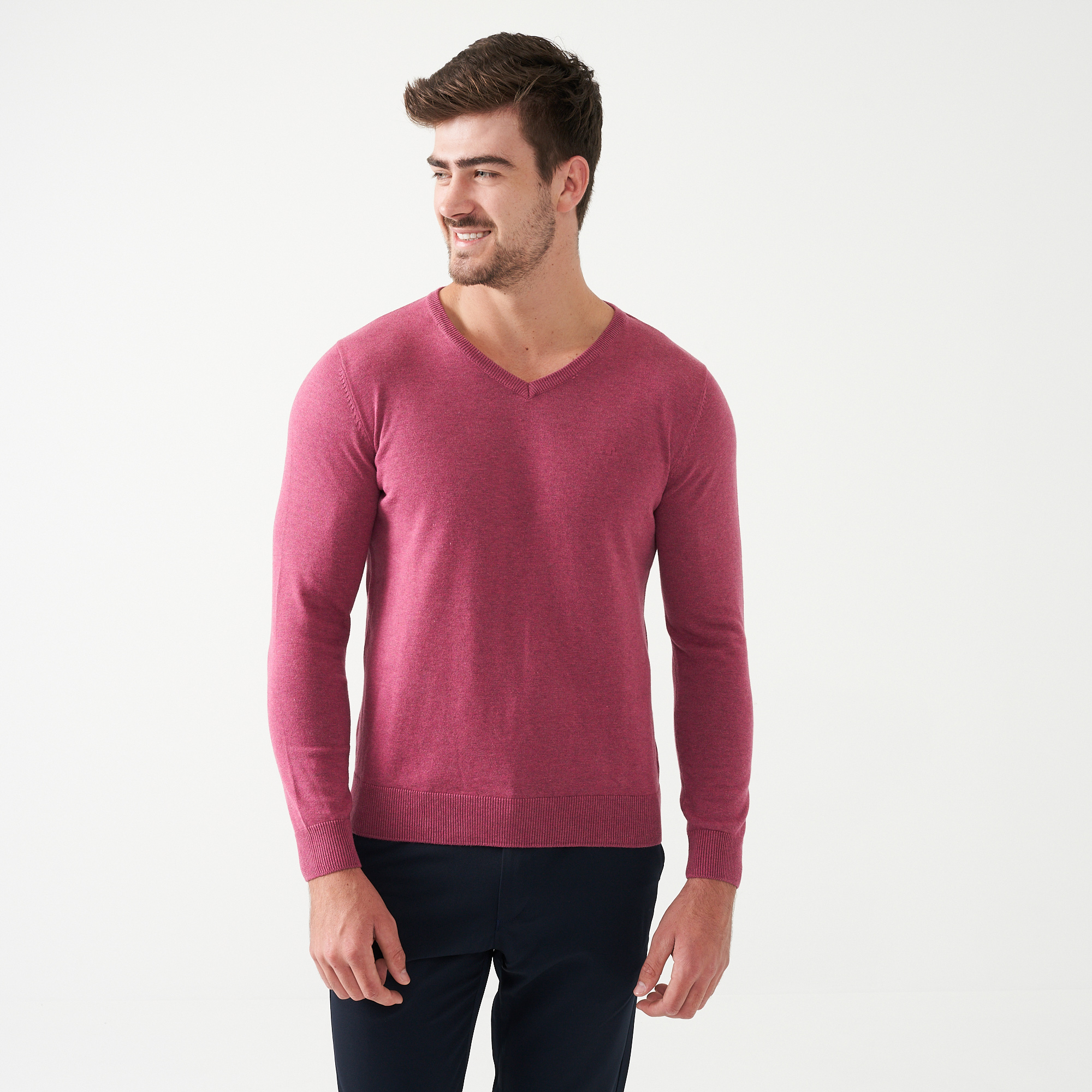 Red - V-Neck