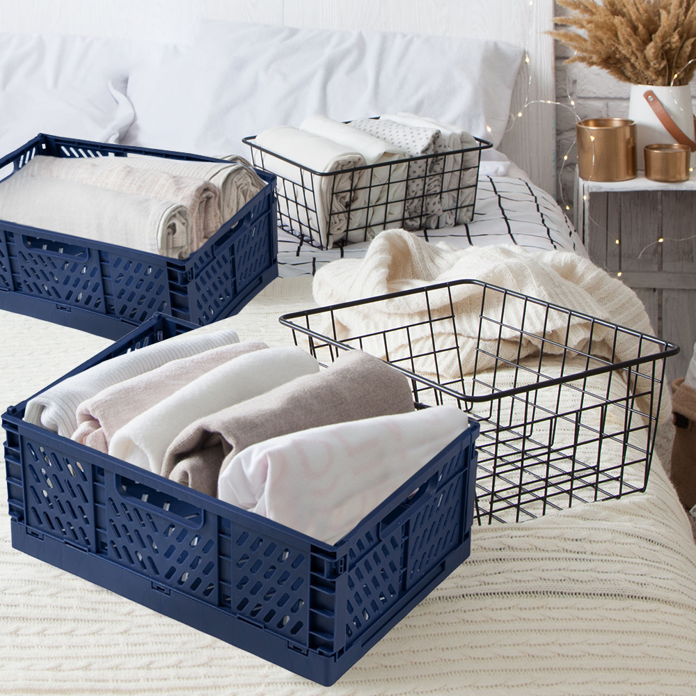 34 off on Set of 4 Foldable Storage Crates OneDayOnly