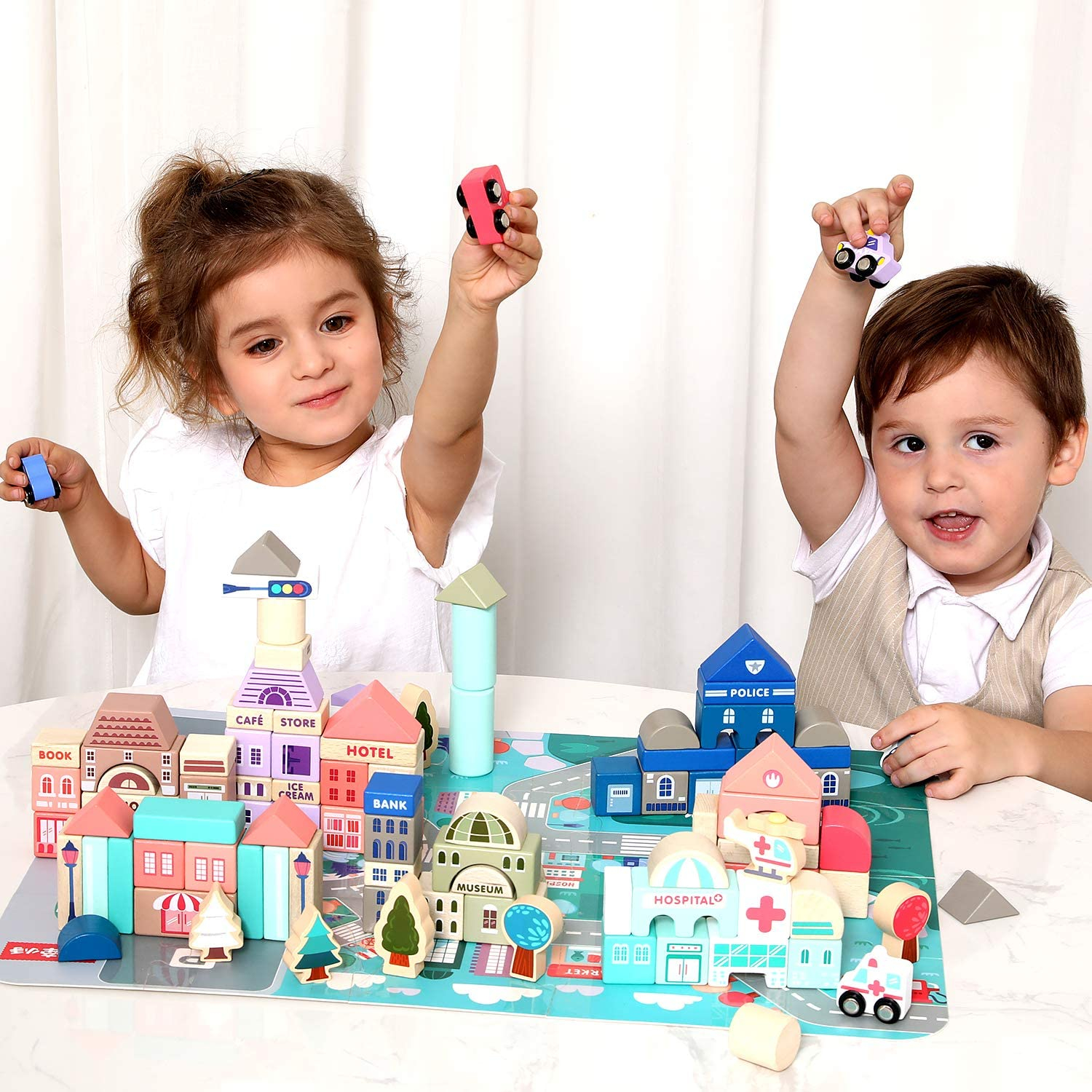 43% off on Little City Wooden City Block Set | OneDayOnly