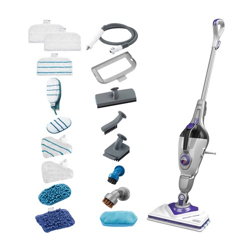 1600W 2 in1 Steam-Mop with Delta Head SteaMitt and Accessories