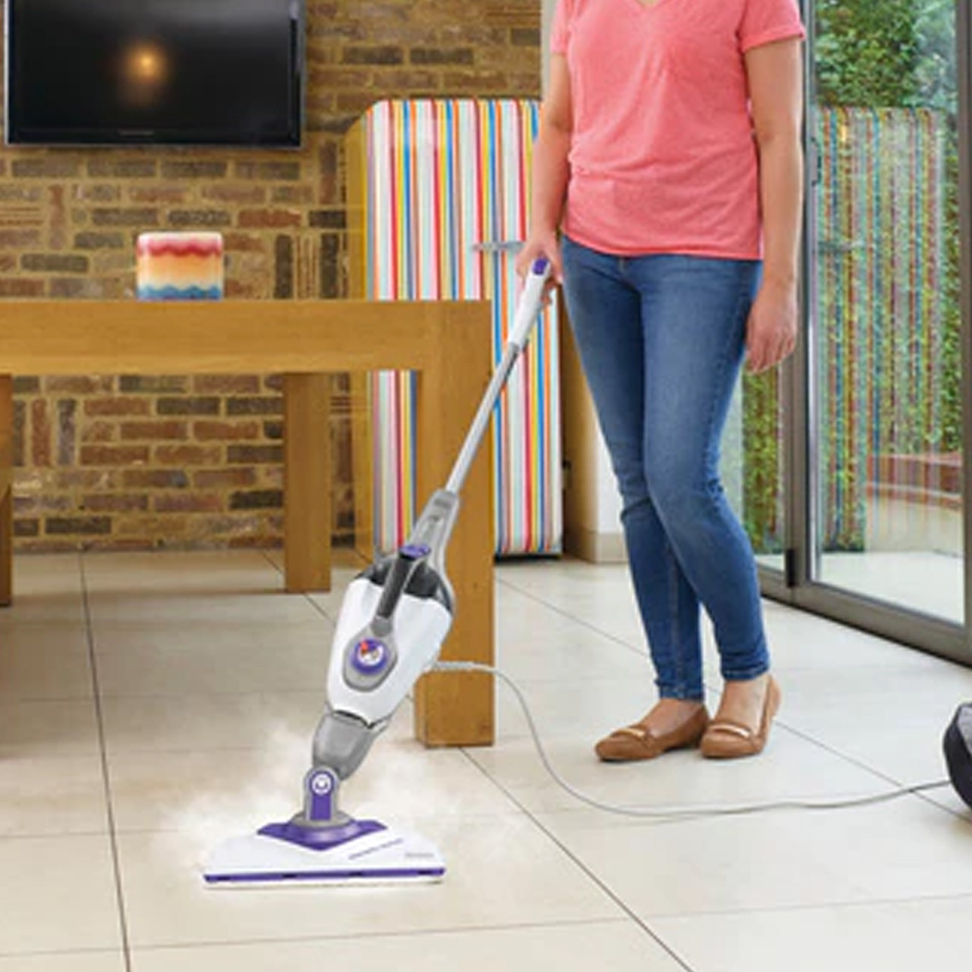 1600W 2in1 Steam-Mop™ with Delta Head, SteaMitt™ and 13 accessories