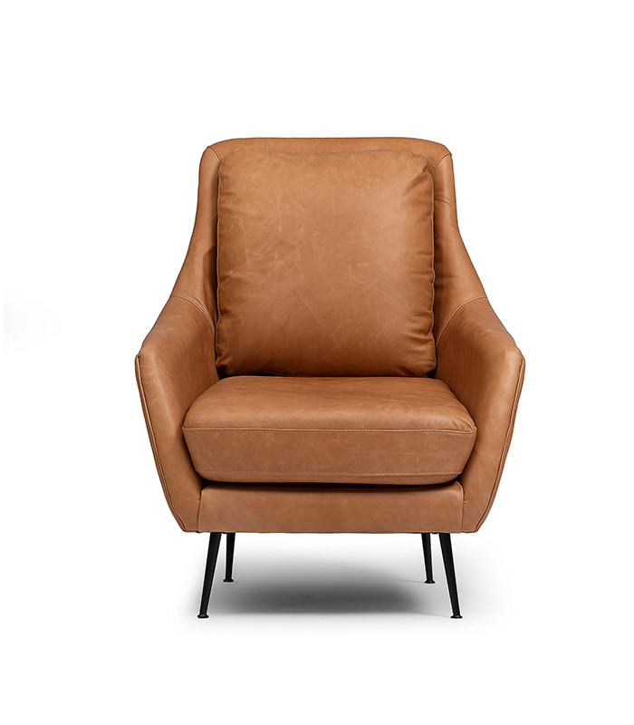 tan armchair