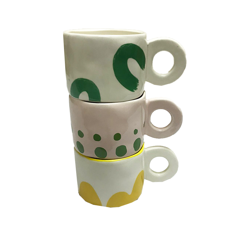 40 off on KLAY Set of 4 Quirky Ceramic Mugs OneDayOnly