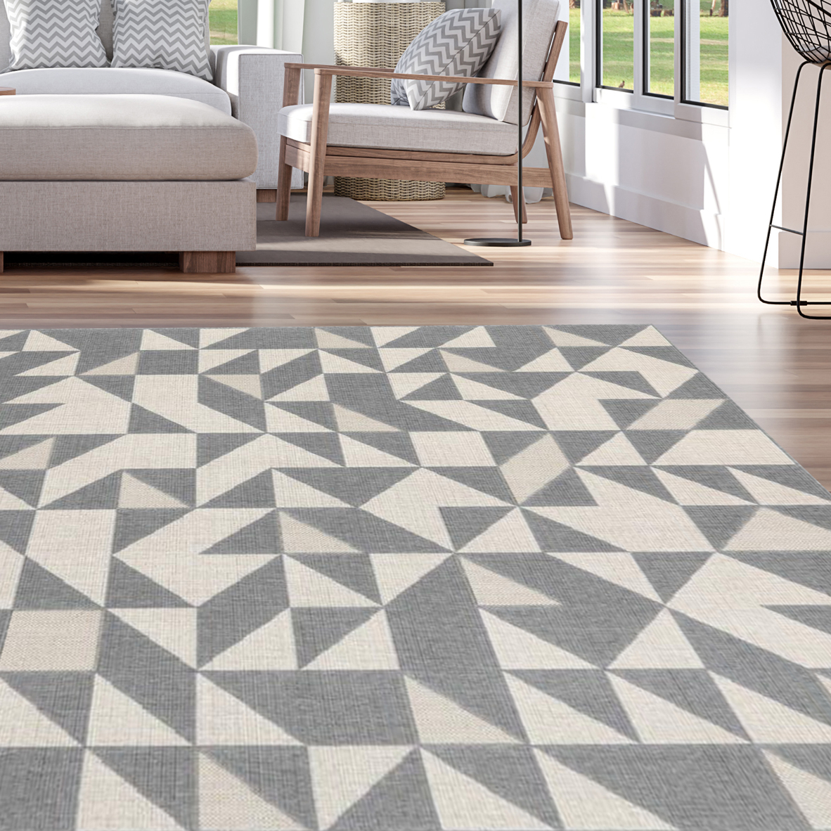 51% off on Excite Soft Triangular Design Rug | OneDayOnly