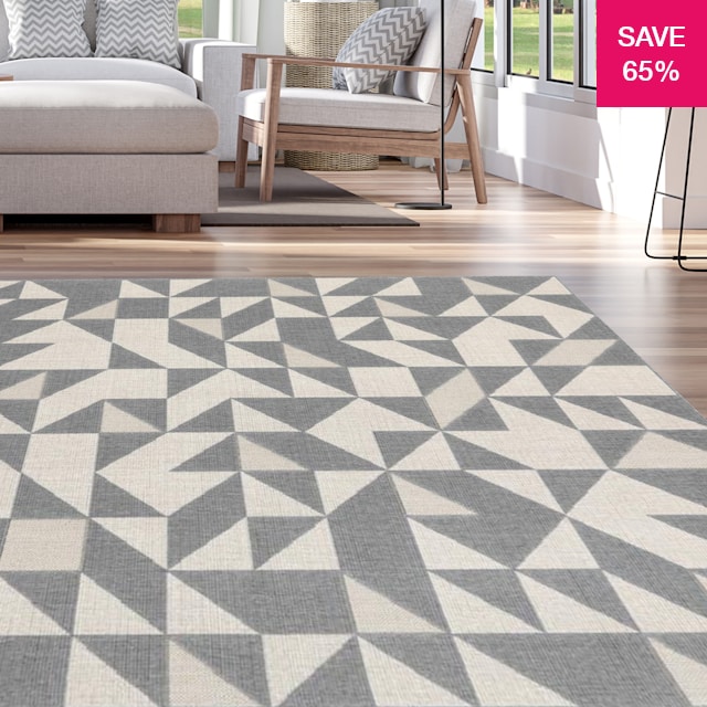 65% off on Excite Soft Triangular Design Rug | OneDayOnly