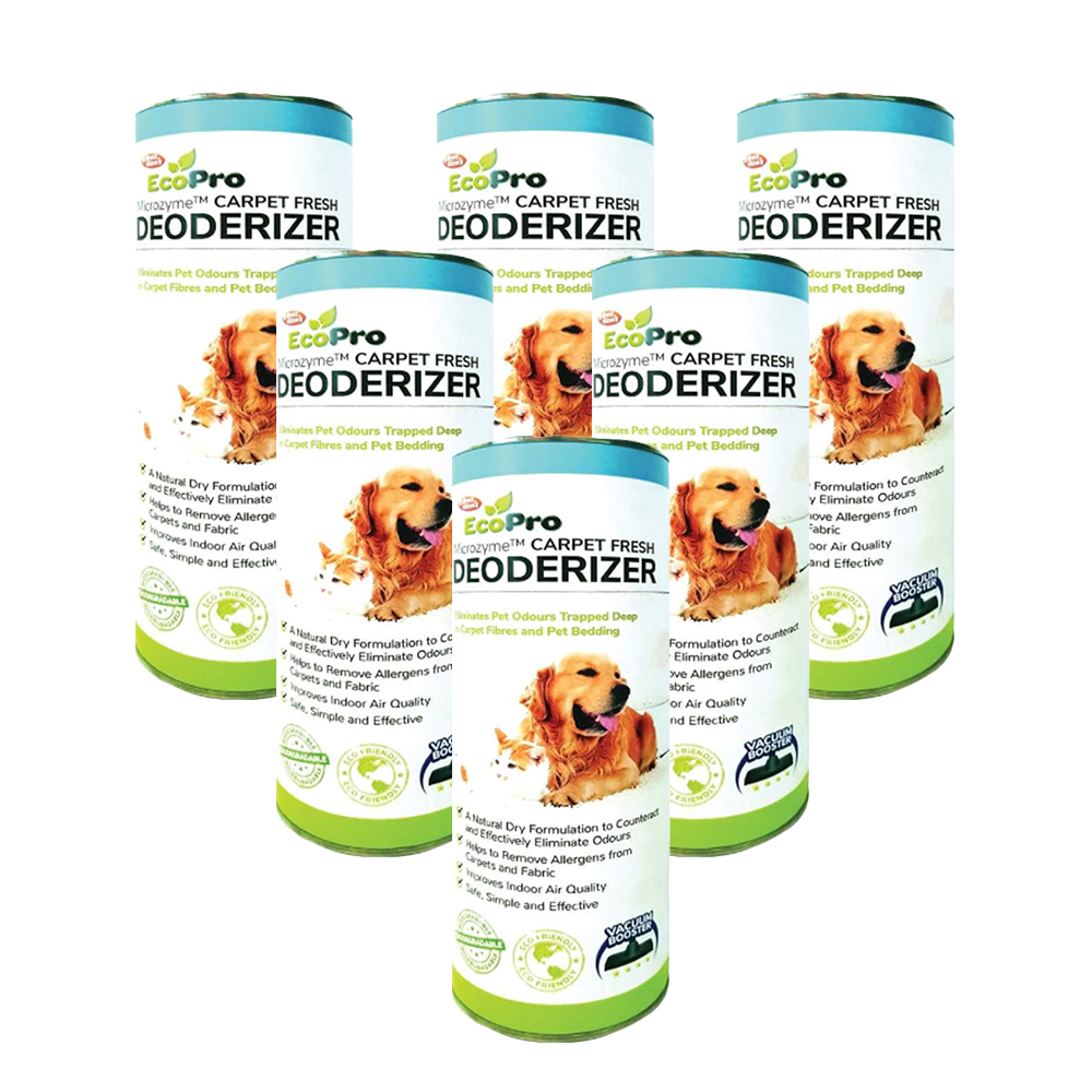 6x 500g Microzyme Carpet Deodorizers