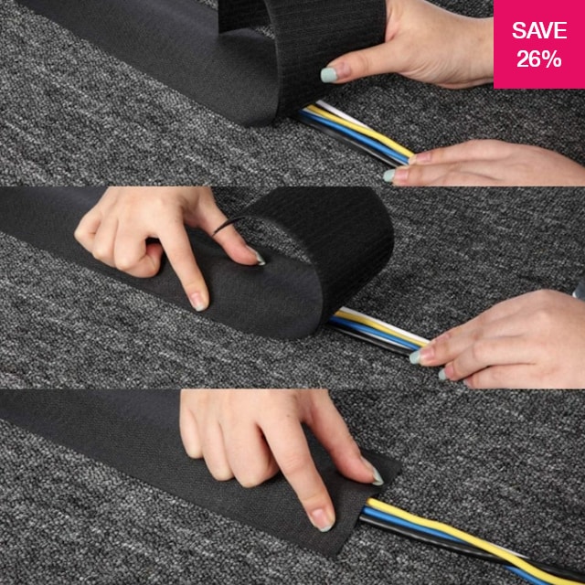 26 Off On Techtidy 3m Velcro Wire Cable Cover Onedayonly