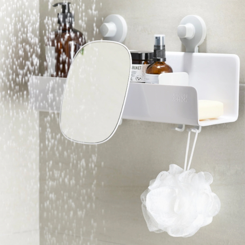 EasyStore™ Shower Shelf with Removable Mirror