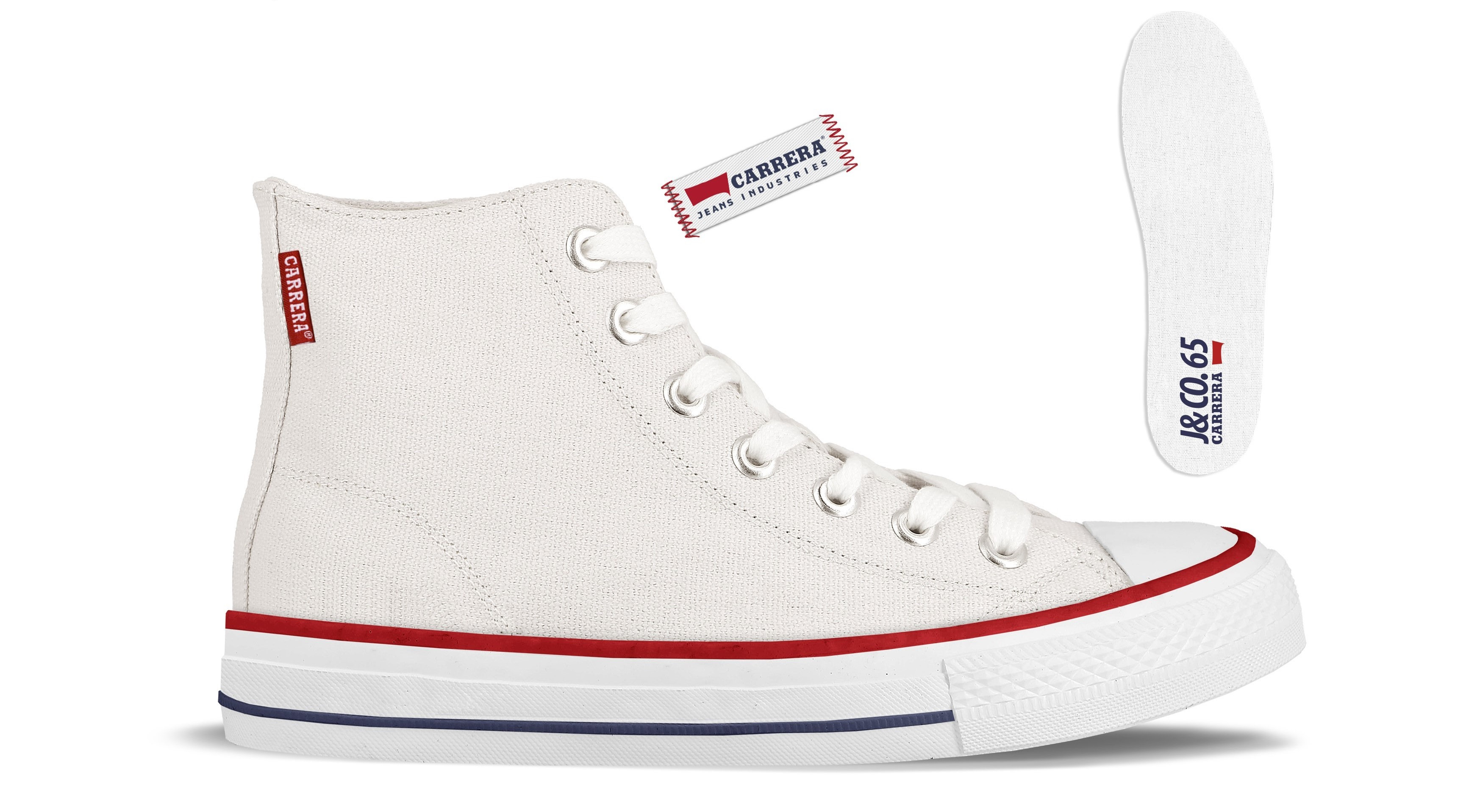 38% off on Unisex Hi-Top Canvas Sneakers OneDayOnly