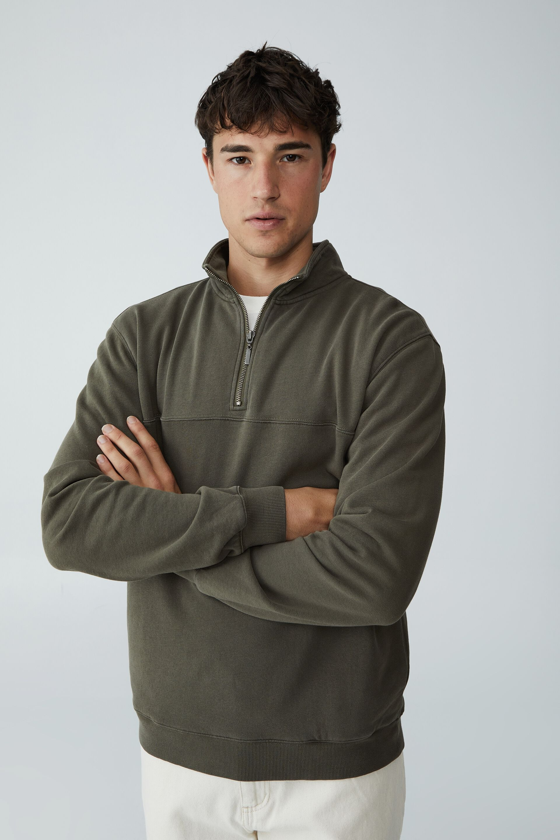 45% off on Cotton On Men's Quarter Zip Fleece | OneDayOnly