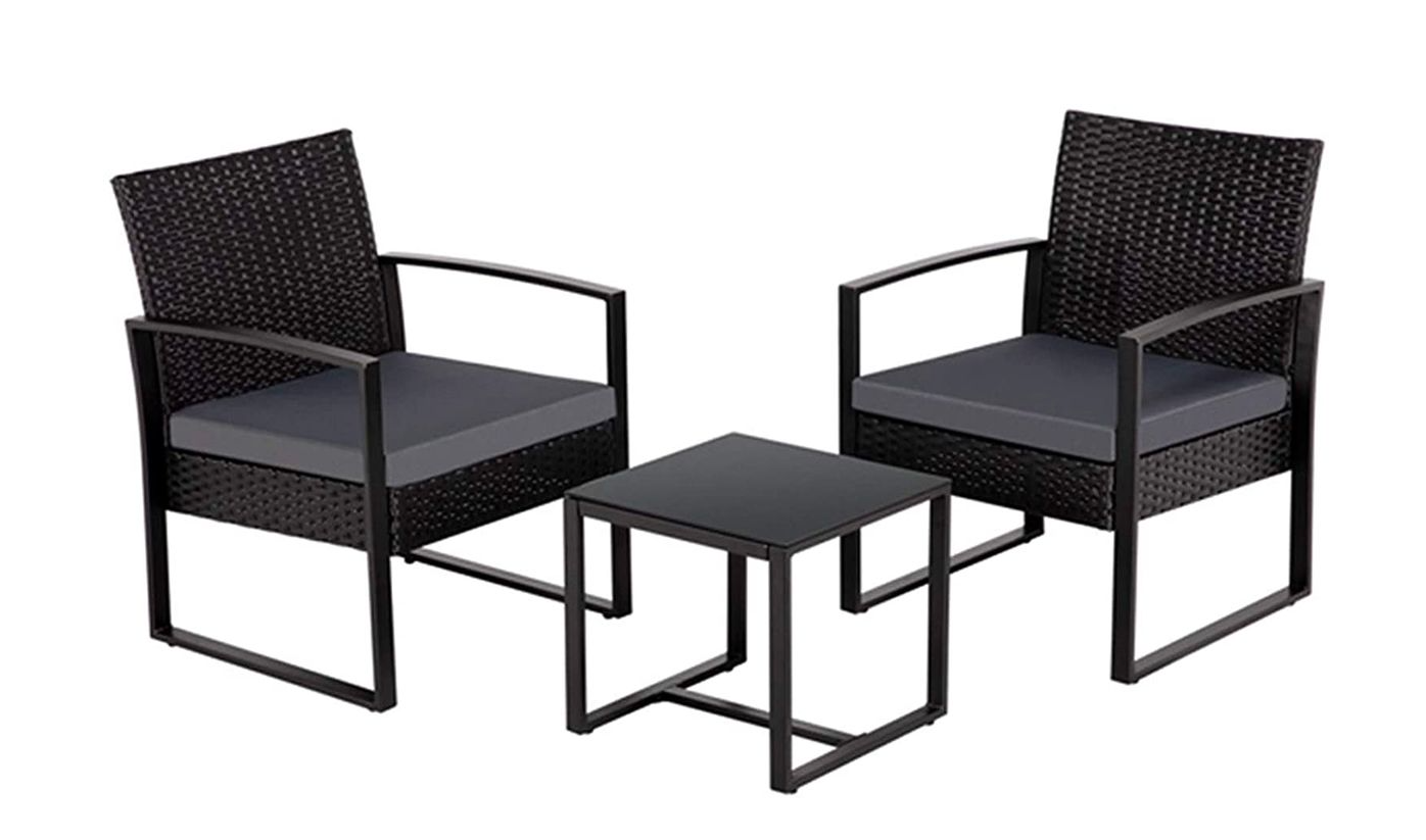 R900 Off On Black Wicker Garden Patio Set OneDayOnly   1649677735.8597 