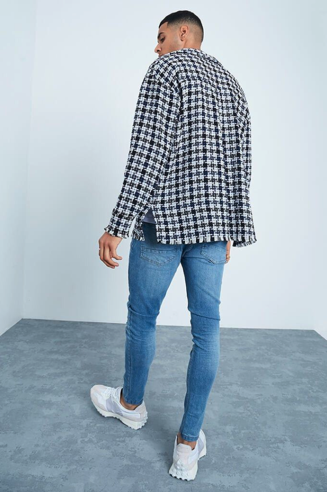 tweed shacket