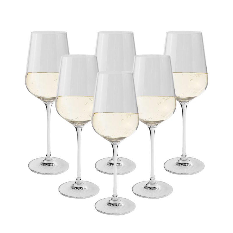 8x 540ml White Wine Glasses