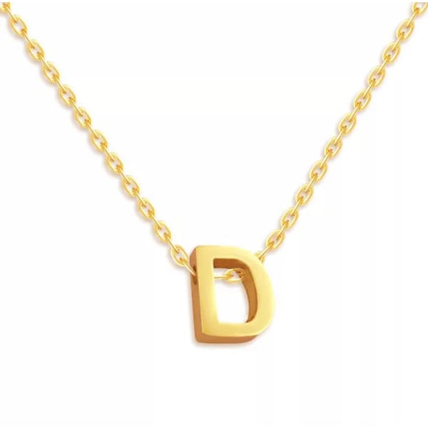 Alphabet Initial Letter Necklace
