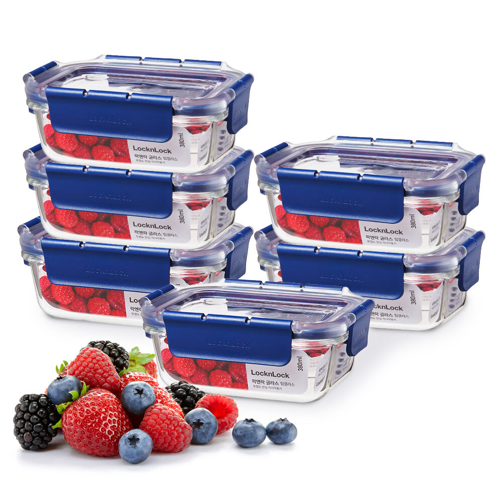 28% off on LocknLock 6x 380ml Glass Containers | OneDayOnly