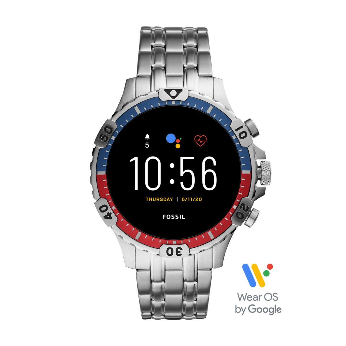 Stainless Steel Google Fit Fossil Watch Buy Fossil Julianna Gen5