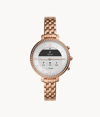 39% off on Fossil Hybrid Rose Gold Smartwatch | OneDayOnly