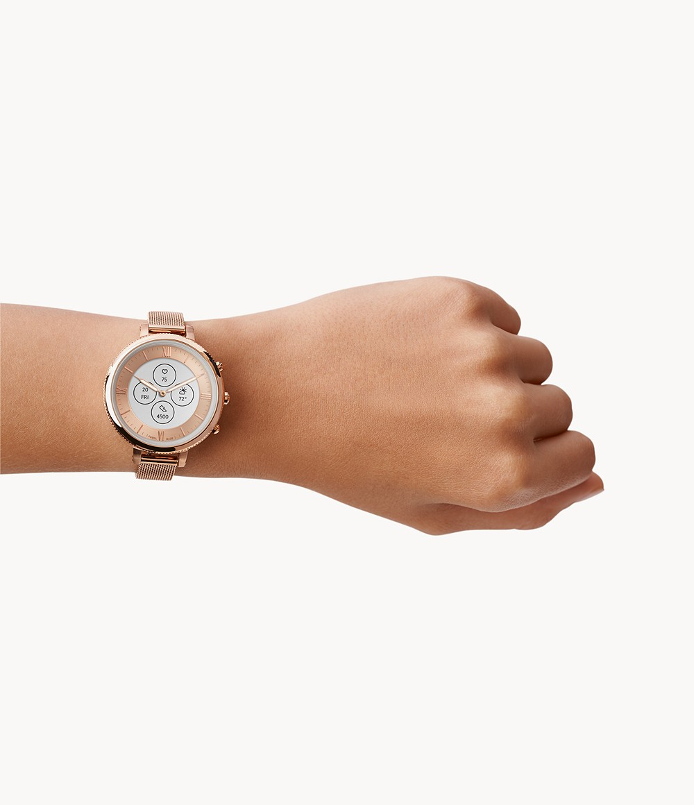 39% off on Fossil Hybrid Rose Gold Smartwatch | OneDayOnly