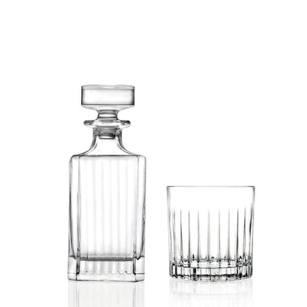 7-Piece Timeless Italian Crystal Whisky Glass Set
