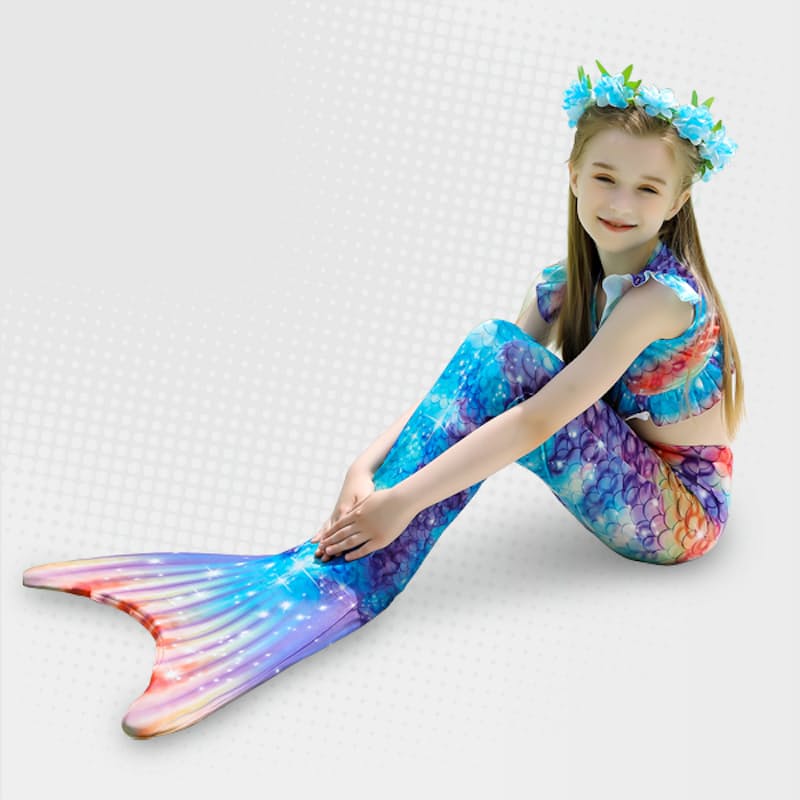 Kids mermaid swimming costume sales