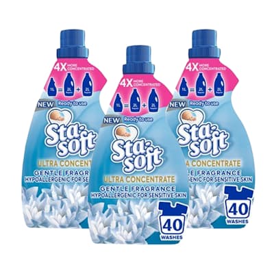 3x 1L Ultra Concentrate Fabric Softener
