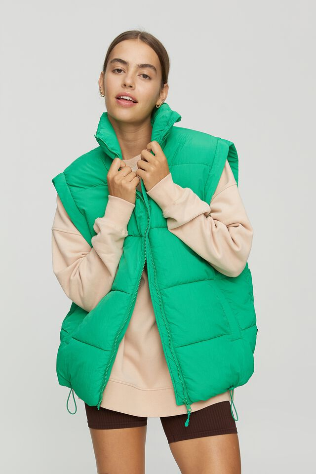 off on The Recycled Mother Puffer Vest 