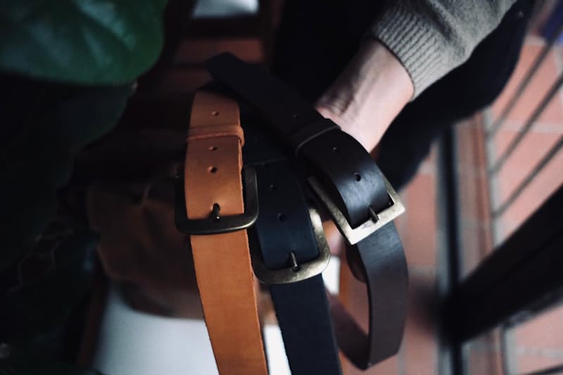 Men's Leather Belt by Wanderer Handcrafted Leather