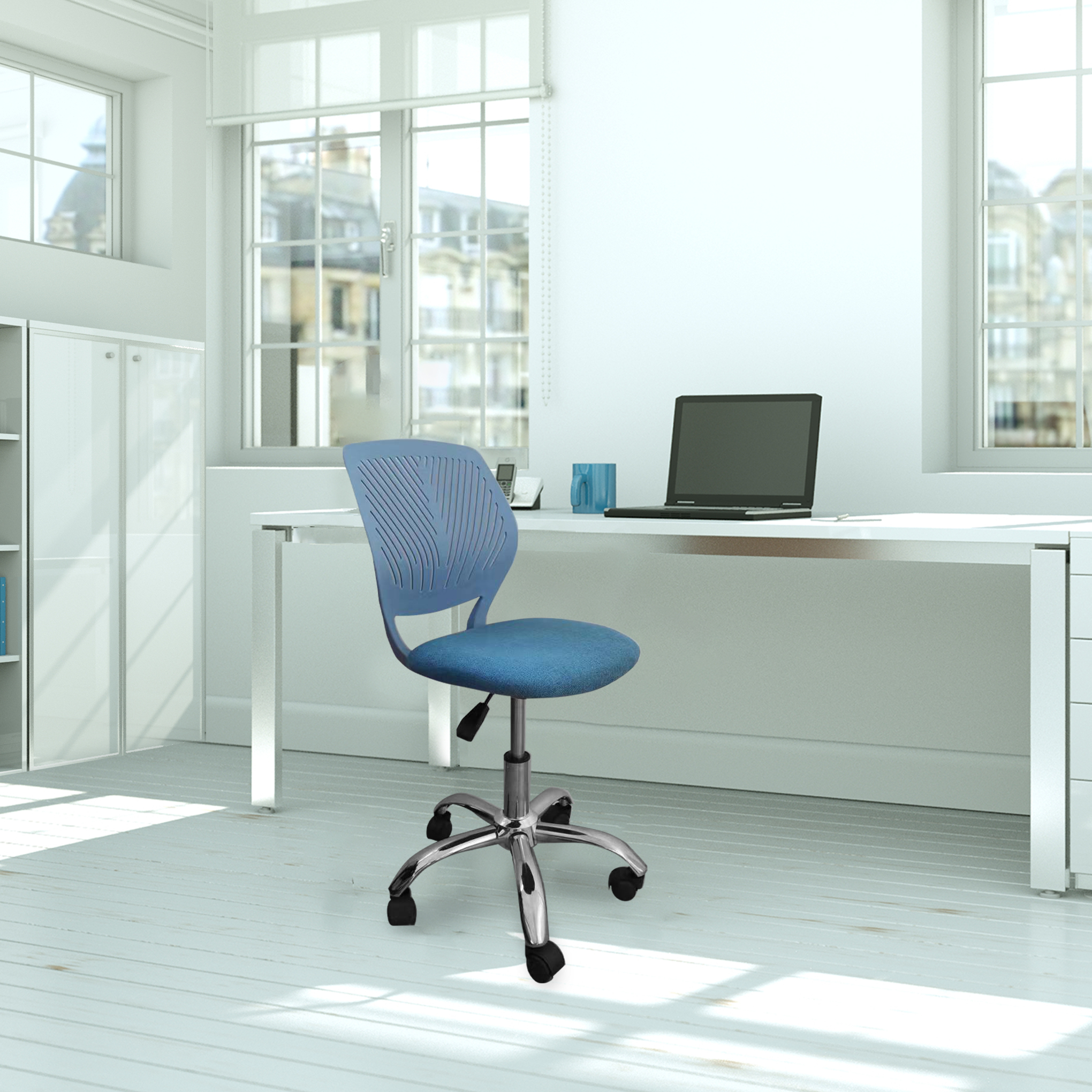 ergonomic office chair blue