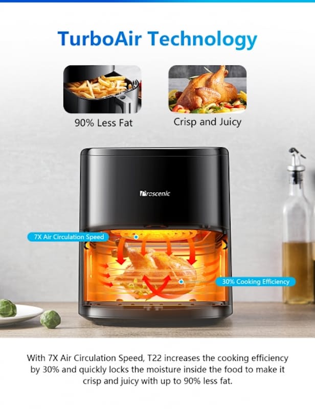 50% off on Proscenic 5L Premium Smart Air Fryer