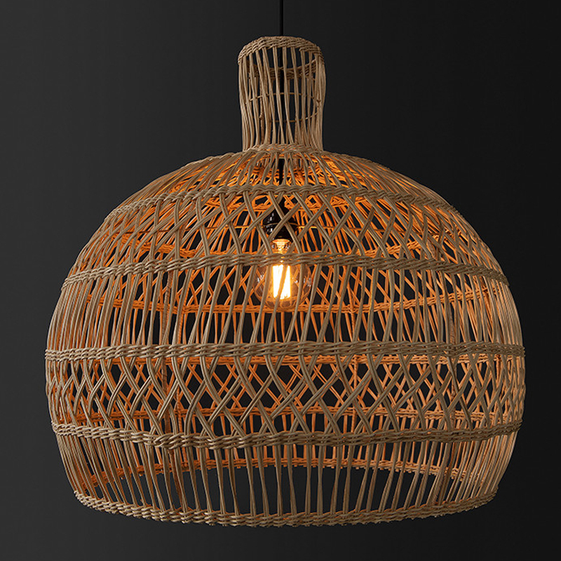 world market woven pendant