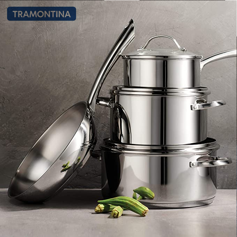 7-Piece 18/10 Stainless Steel Una Cookware Set