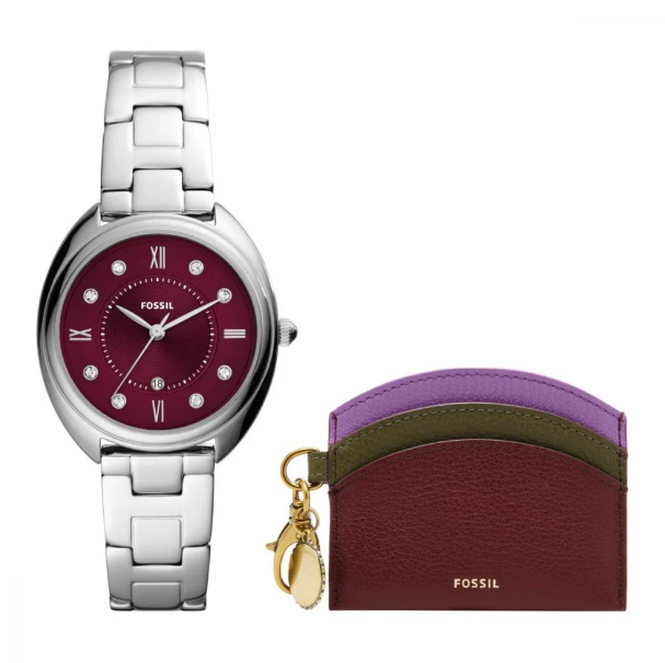53% off on Fossil Men's Watch and Card Case Set | OneDayOnly