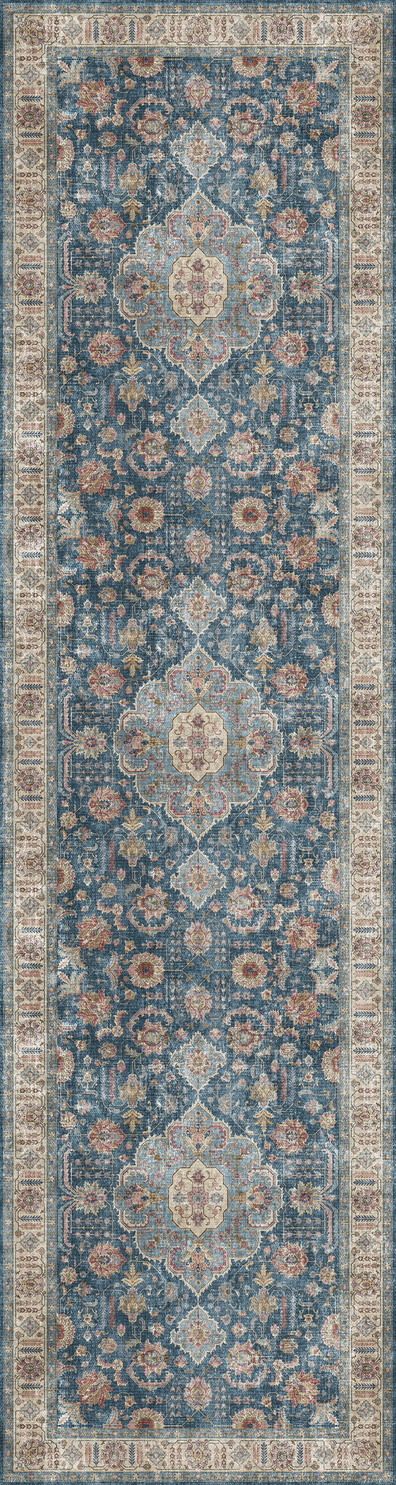 Runner - Vintage Centre Medallion Dark