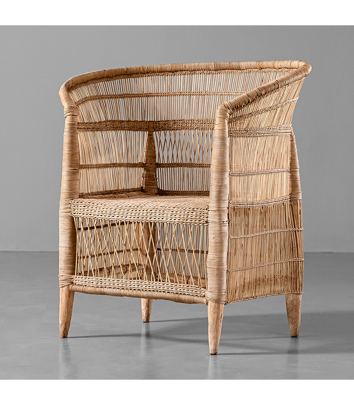 woven wicker chair