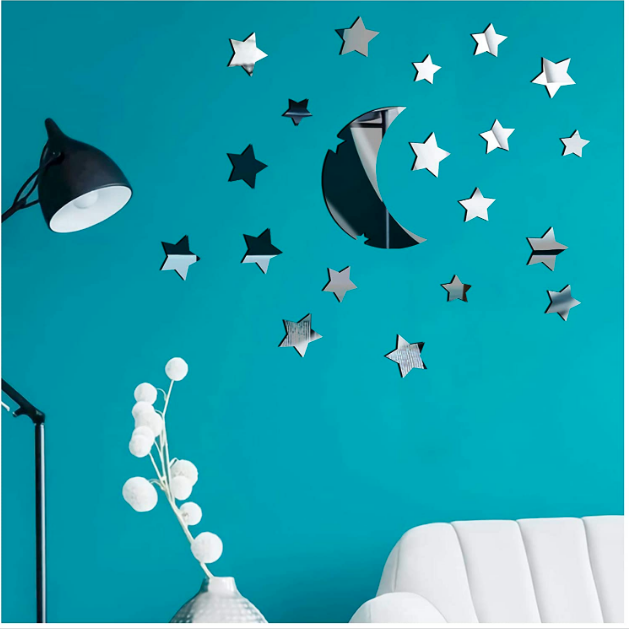 40 off on 21Piece Mirror Stickers OneDayOnly