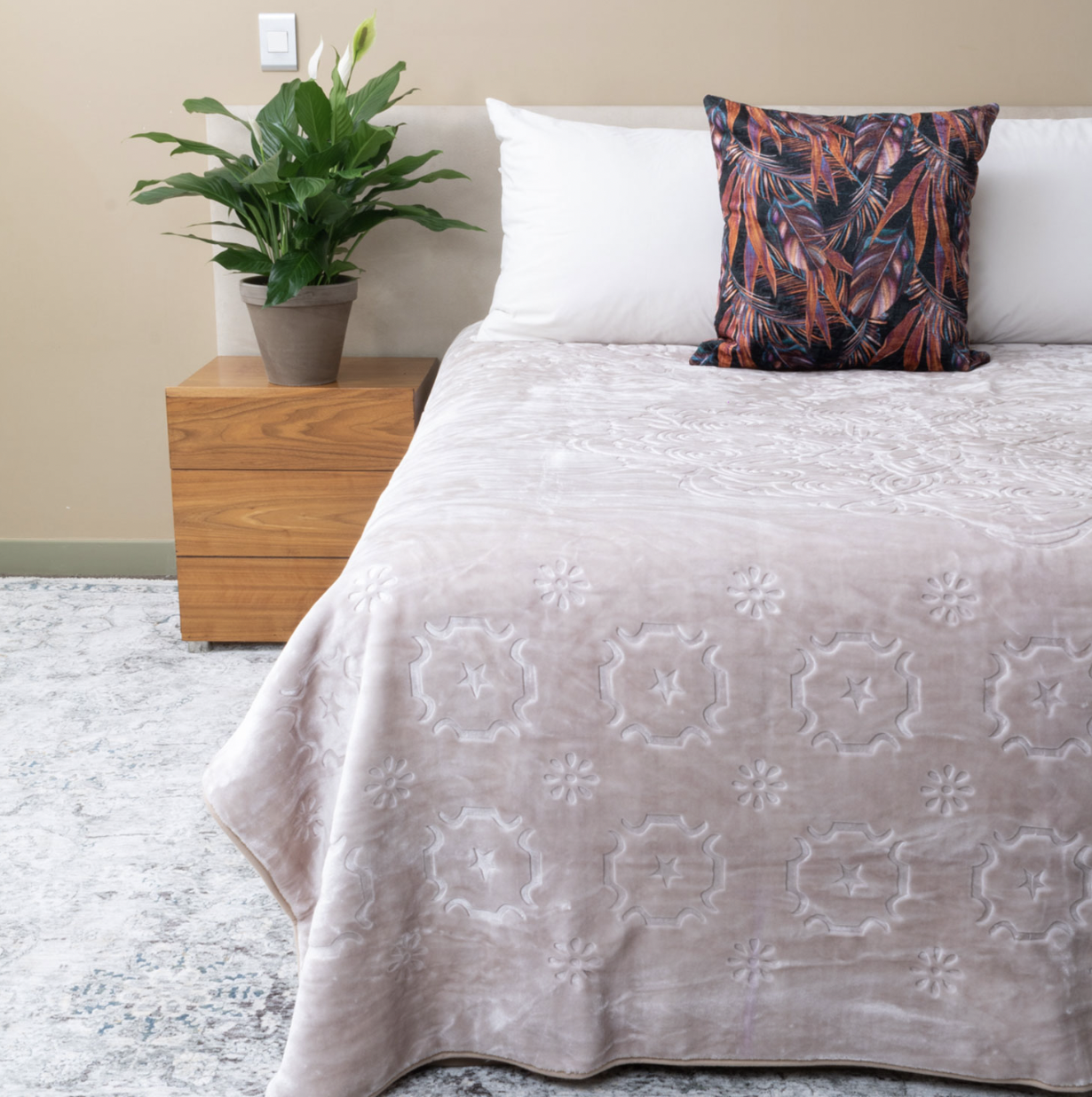 Peach - Pillows/Pillowcases are not Included