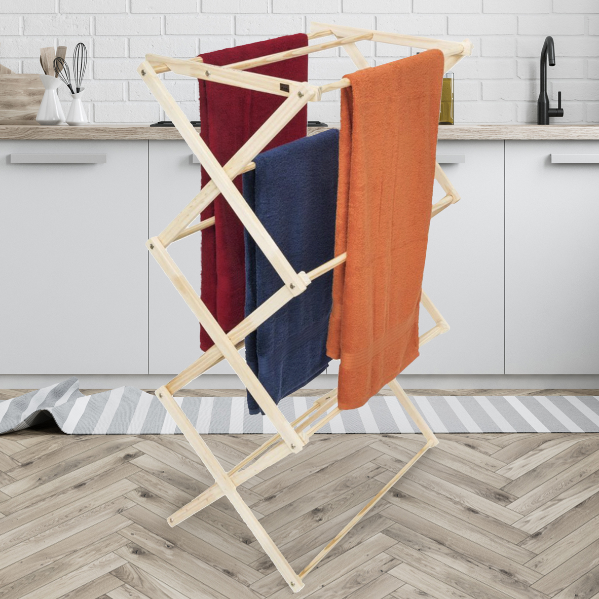 Horse Rug Floor Cloth Dryer Stand 18M Airer Clothes Dryer Drying