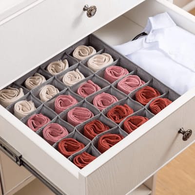 Collapsible Socks and Underwear Organizers