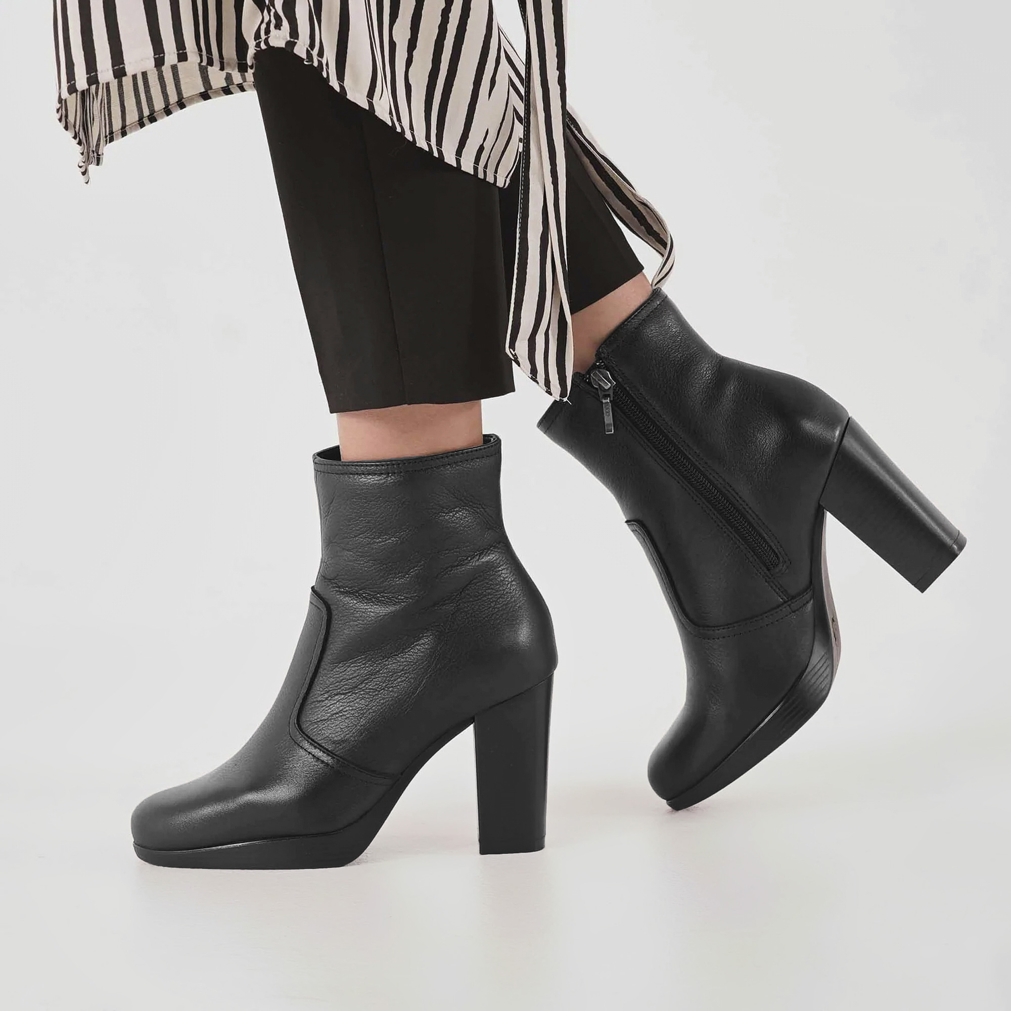 ladies block heel boots