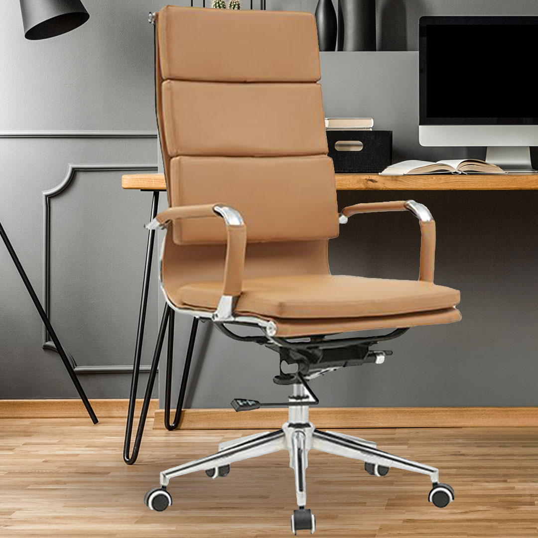 tan office desk chair