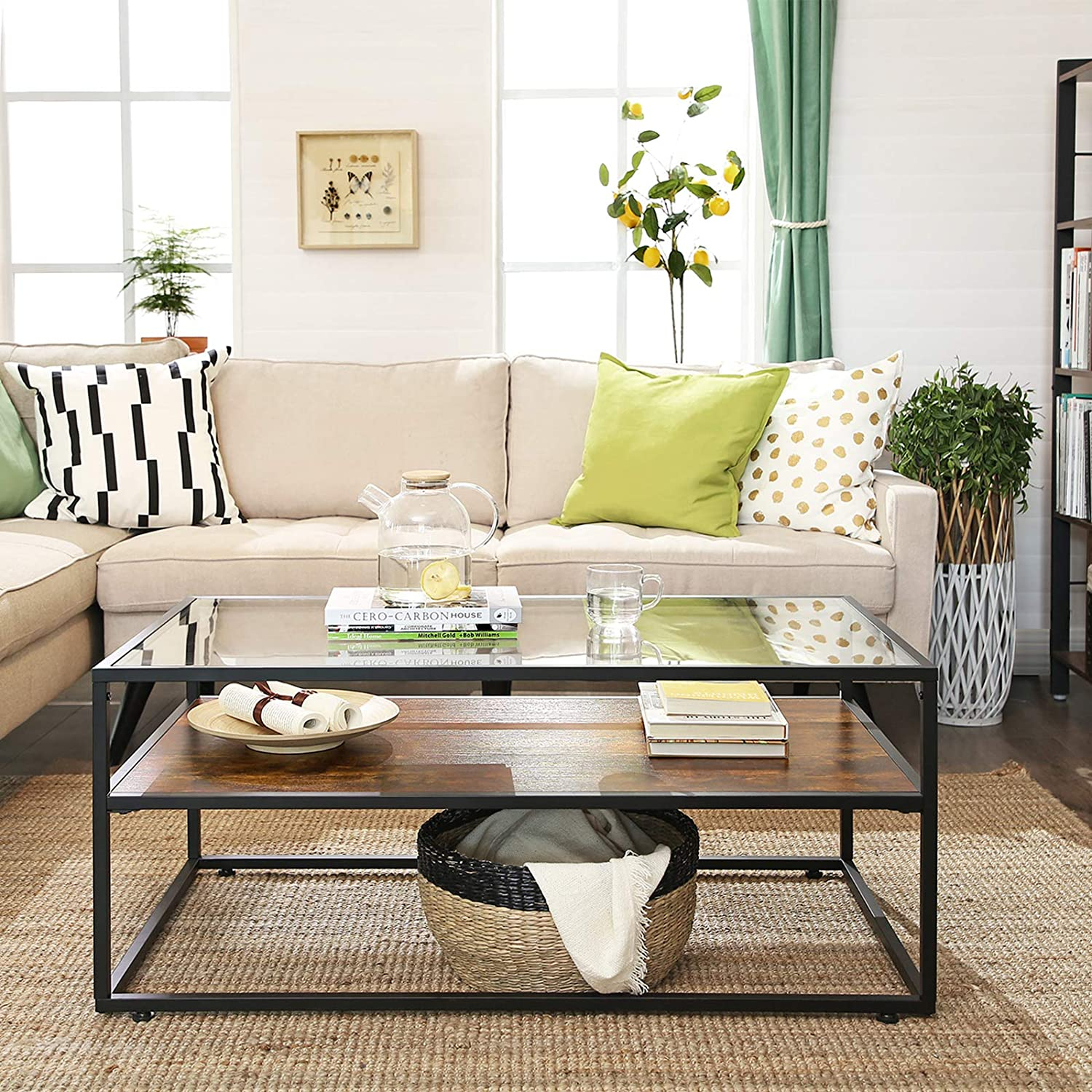 46% off on Industrial Wood Coffee Table | OneDayOnly