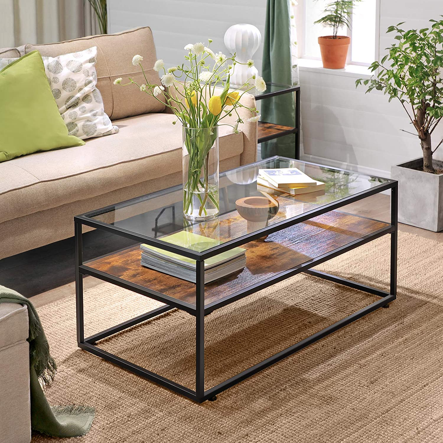 46% off on Industrial Wood Coffee Table | OneDayOnly